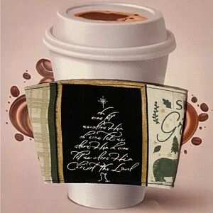 Christmas Coffee Cup Cozies - Reversible
